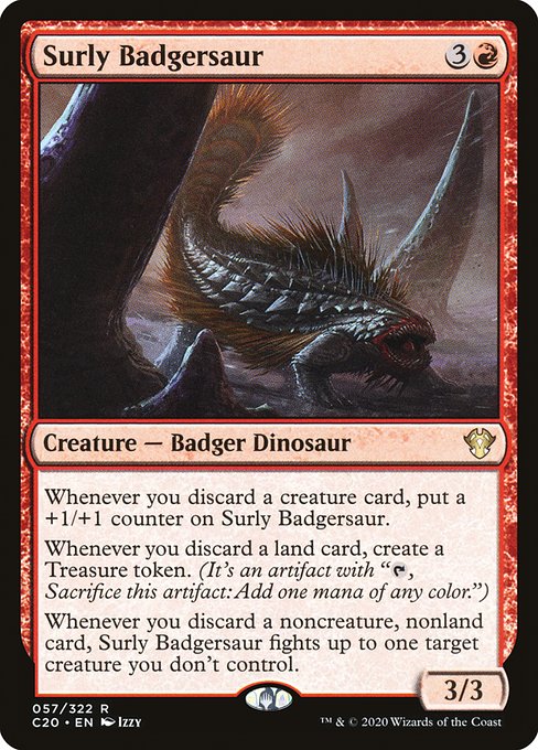 Magic the Gathering Card - Surly Badgersaur - MTG Circle