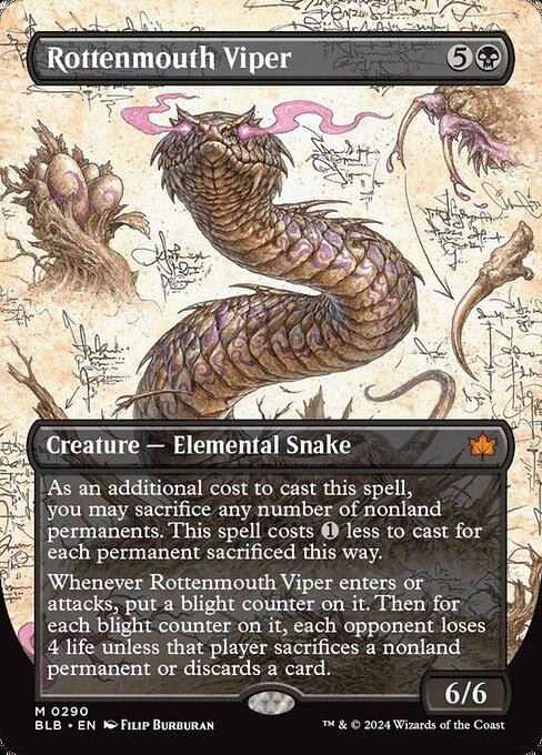 Magic the Gathering Card - Rottenmouth Viper - MTG Circle
