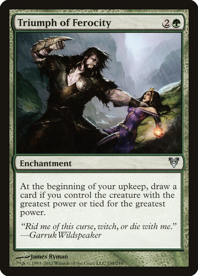 Magic the Gathering Card - Triumph of Ferocity - MTG Circle