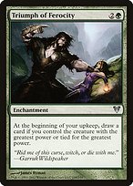 Magic the Gathering Card - Triumph of Ferocity - MTG Circle