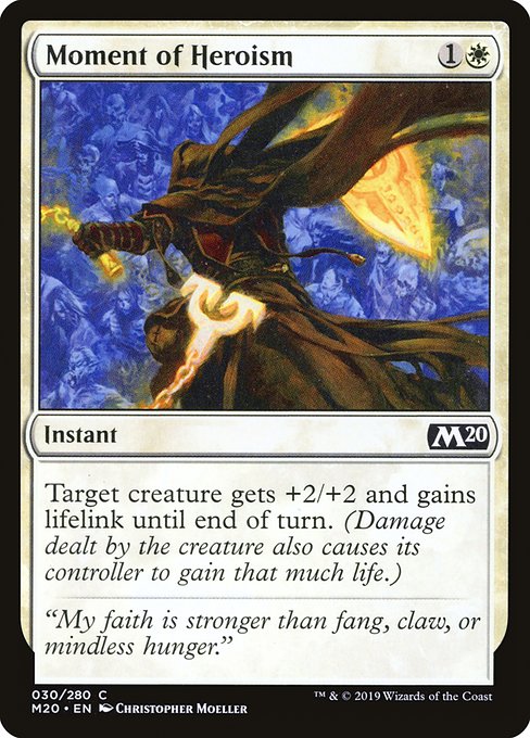 Magic the Gathering Card - Moment of Heroism - MTG Circle