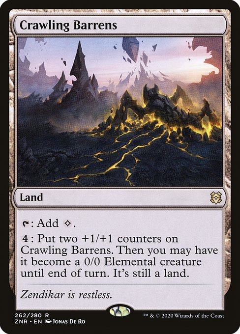 Magic the Gathering Card - Crawling Barrens - MTG Circle