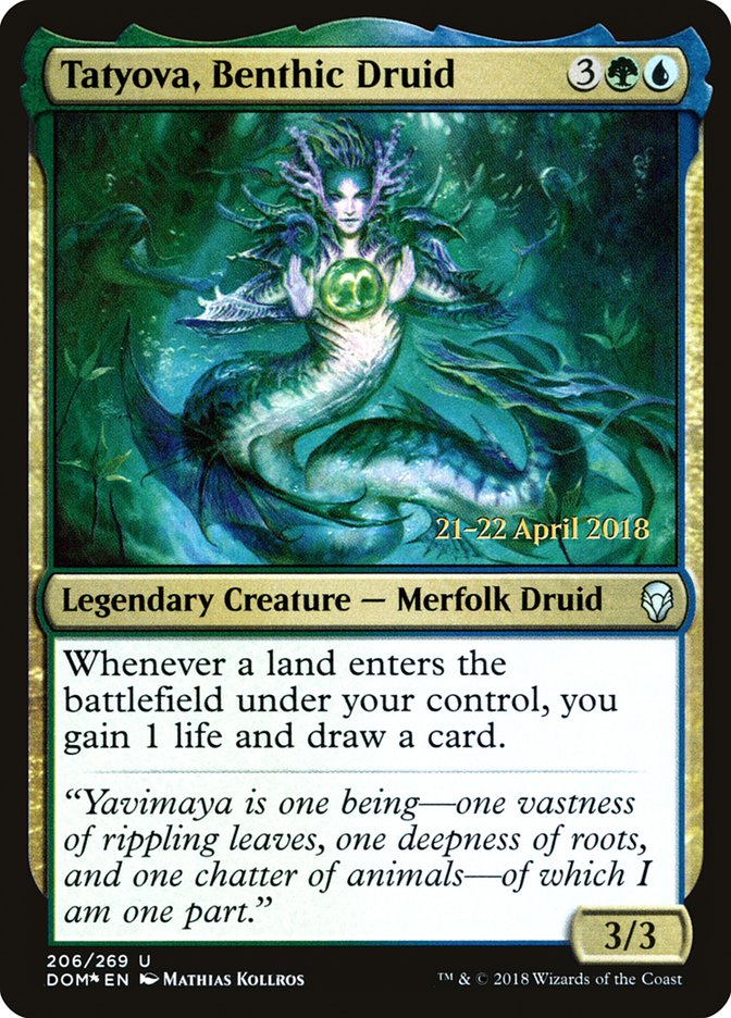 Magic the Gathering Card - Tatyova, Benthic Druid - MTG Circle