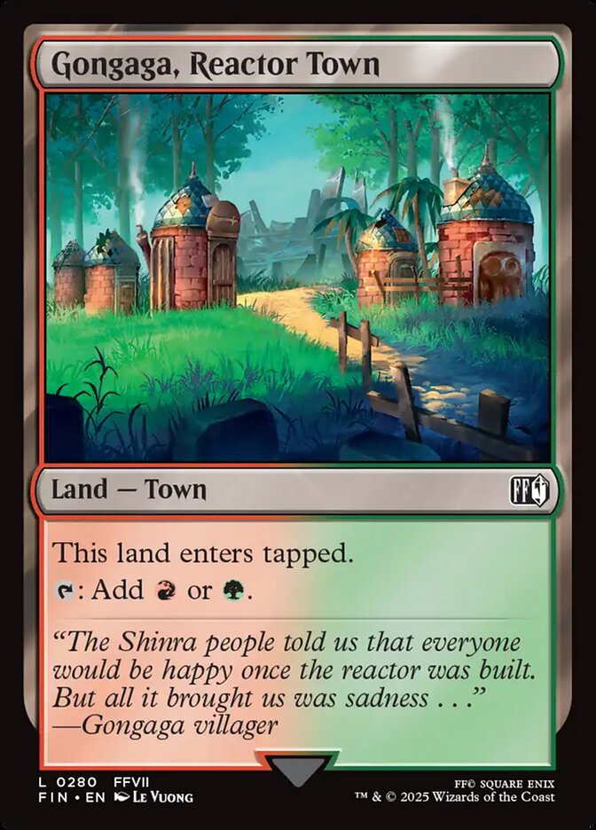 Magic the Gathering Card - Gongaga, Reactor Town - MTG Circle