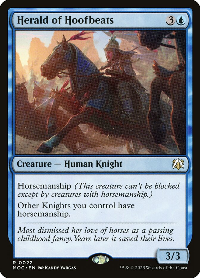 Magic the Gathering Card - Herald of Hoofbeats - MTG Circle