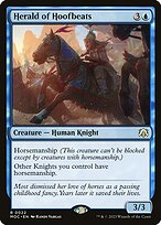 Magic the Gathering Card - Herald of Hoofbeats - MTG Circle