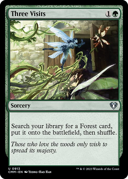Magic the Gathering Card - Three Visits - MTG Circle