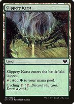 Magic the Gathering Card - Slippery Karst - MTG Circle