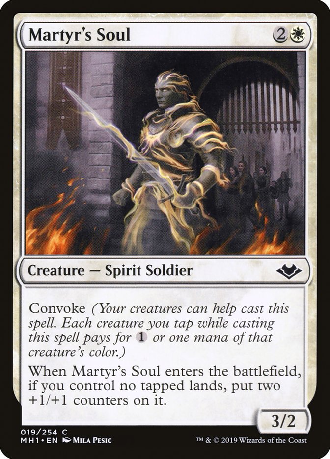 Magic the Gathering Card - Martyr's Soul - MTG Circle