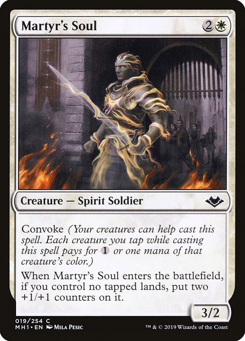Magic the Gathering Card - Martyr's Soul - MTG Circle