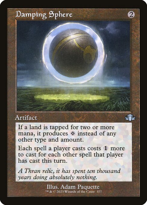 Magic the Gathering Card - Damping Sphere - MTG Circle