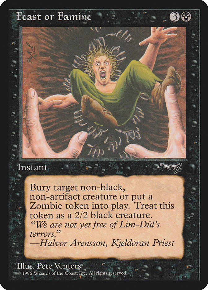 Magic the Gathering Card - Feast or Famine - MTG Circle