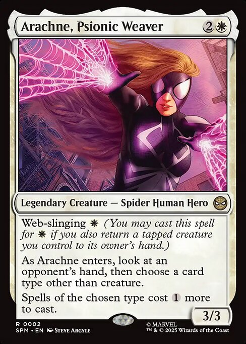 Magic the Gathering Card - Arachne, Psionic Weaver - MTG Circle