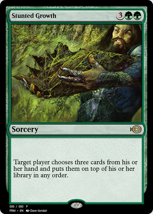 Magic the Gathering Card - Stunted Growth - MTG Circle