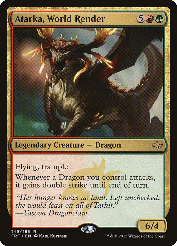 Magic the Gathering Card - Atarka, World Render - MTG Circle