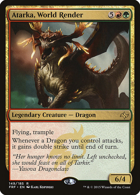 Magic the Gathering Card - Atarka, World Render - MTG Circle
