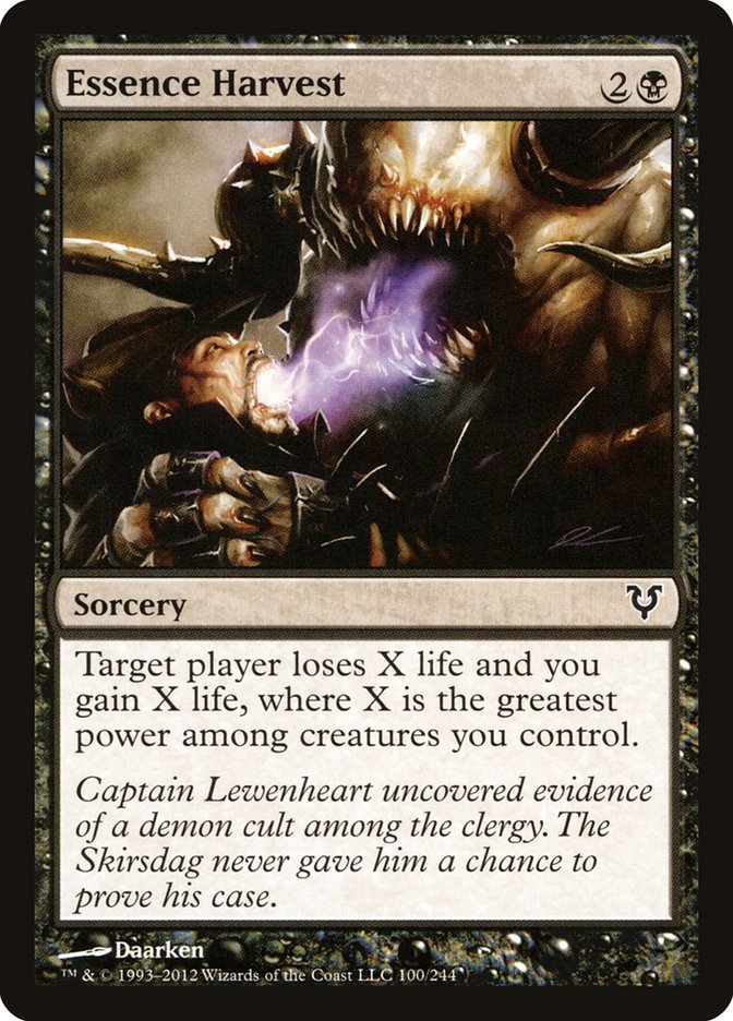Magic the Gathering Card - Essence Harvest - MTG Circle