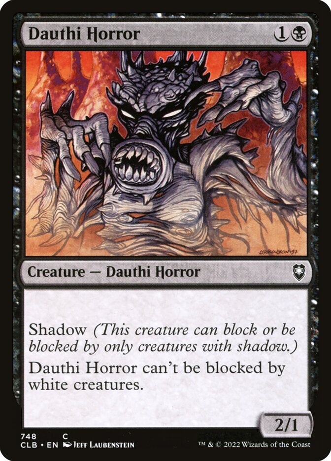 Magic the Gathering Card - Dauthi Horror - MTG Circle