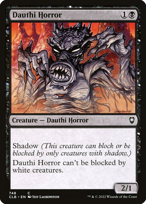 Magic the Gathering Card - Dauthi Horror - MTG Circle