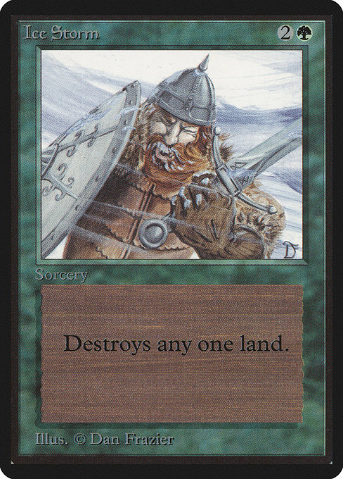 Magic the Gathering Card - Ice Storm - MTG Circle