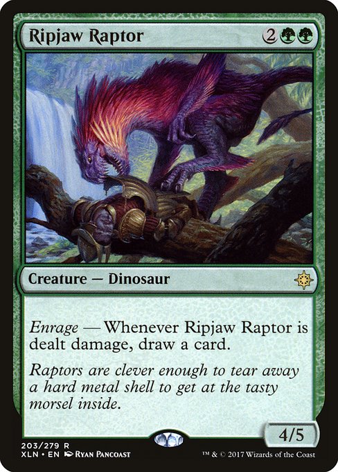 Magic the Gathering Card - Ripjaw Raptor - MTG Circle