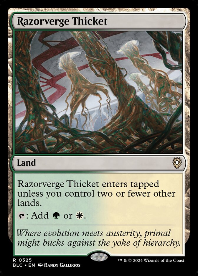 Magic the Gathering Card - Razorverge Thicket - MTG Circle