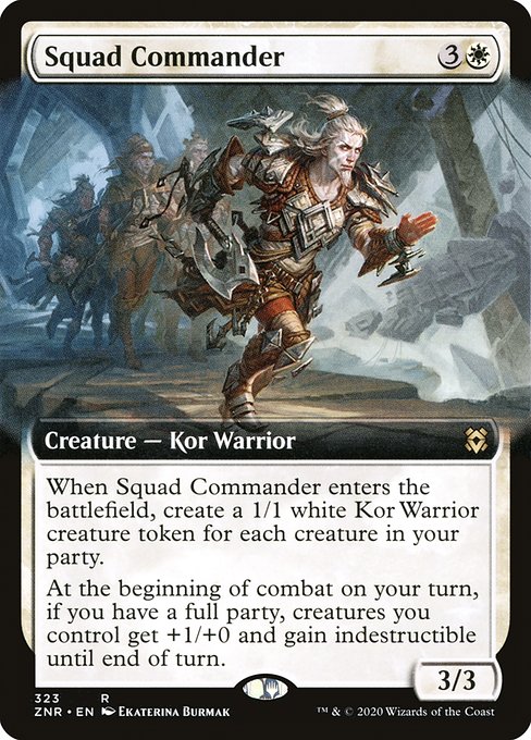 Magic the Gathering Card - Squad Commander - MTG Circle