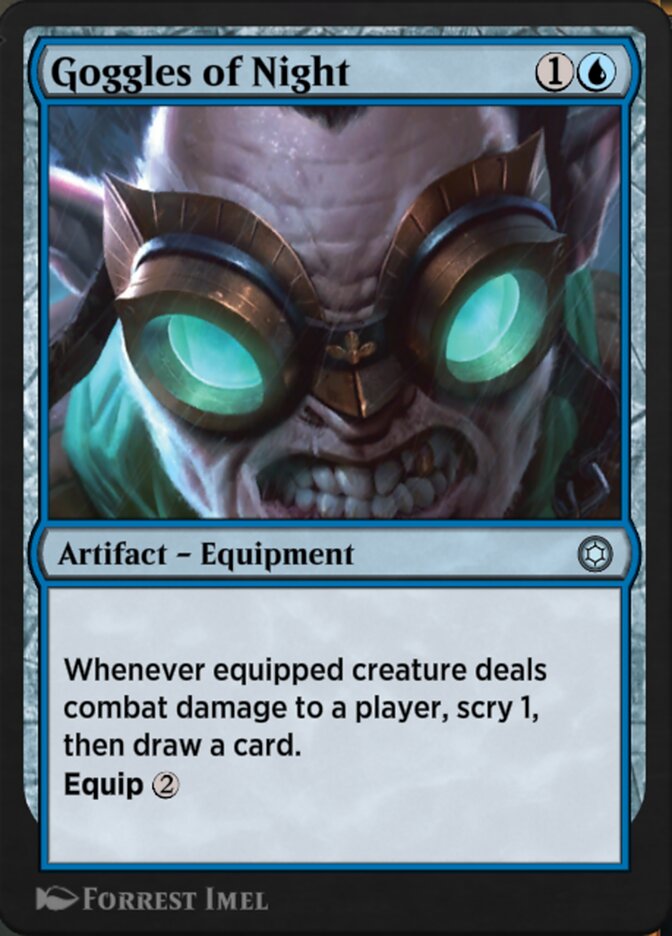 Magic the Gathering Card - Goggles of Night - MTG Circle