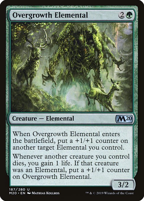 Magic the Gathering Card - Overgrowth Elemental - MTG Circle