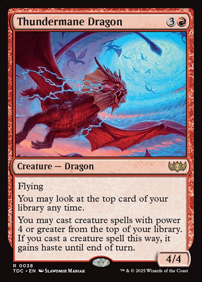 Magic the Gathering Card - Thundermane Dragon - MTG Circle