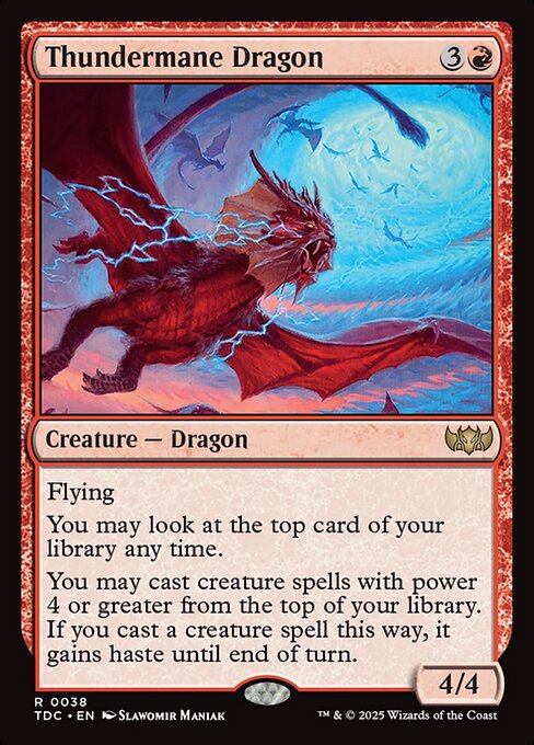 Magic the Gathering Card - Thundermane Dragon - MTG Circle