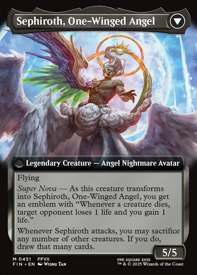 Magic the Gathering Card - Sephiroth, One-Winged Angel - MTG Circle