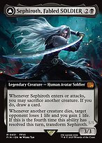 Magic the Gathering Card - Sephiroth, Fabled SOLDIER // Sephiroth, One-Winged Angel - MTG Circle
