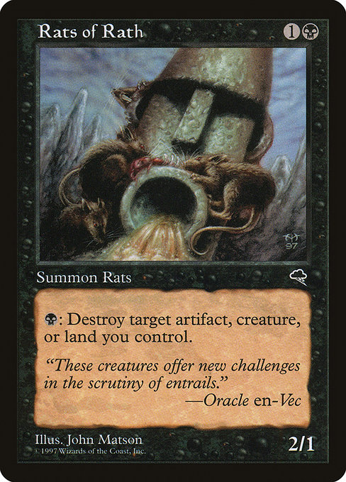 Magic the Gathering Card - Rats of Rath - MTG Circle