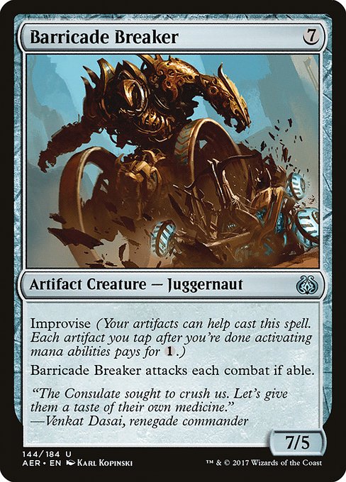 Magic the Gathering Card - Barricade Breaker - MTG Circle
