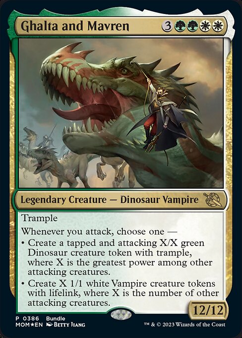 Magic the Gathering Card - Ghalta and Mavren - MTG Circle