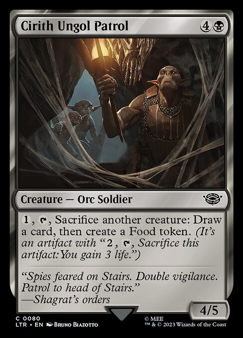 Magic the Gathering Card - Cirith Ungol Patrol - MTG Circle