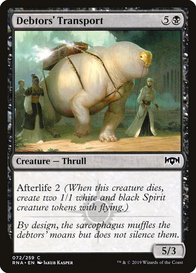 Magic the Gathering Card - Debtors' Transport - MTG Circle