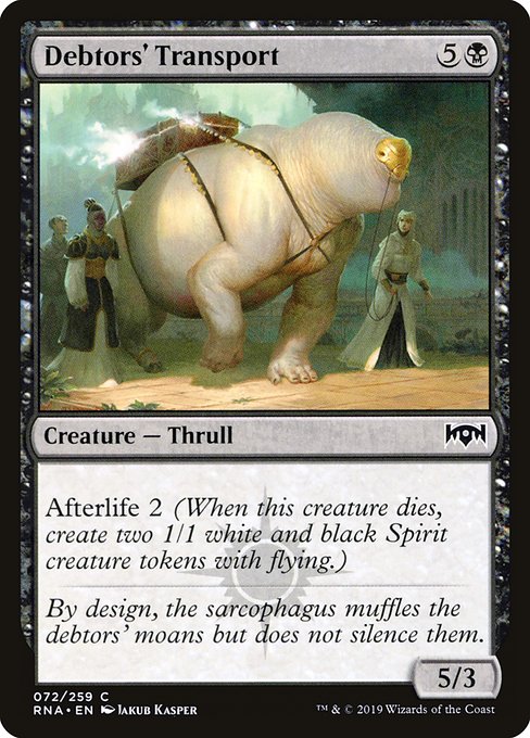Magic the Gathering Card - Debtors' Transport - MTG Circle