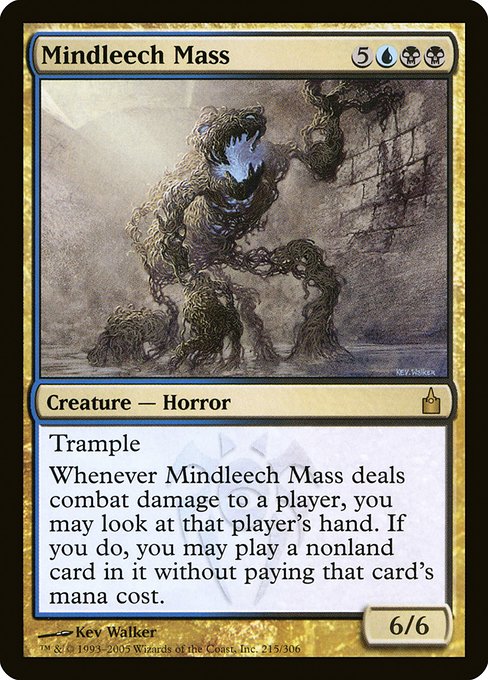 Magic the Gathering Card - Mindleech Mass - MTG Circle