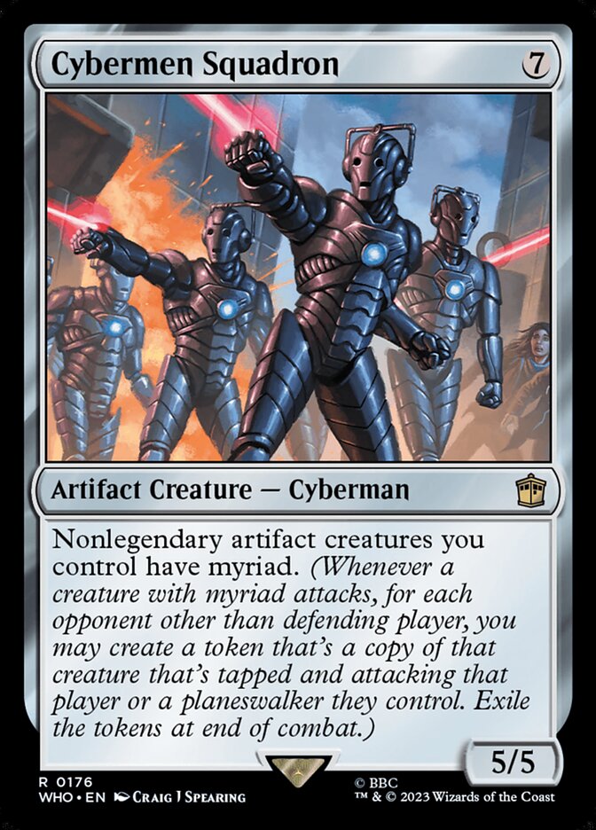 Magic the Gathering Card - Cybermen Squadron - MTG Circle