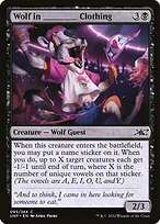 Magic the Gathering Card - Wolf in _____ Clothing - MTG Circle