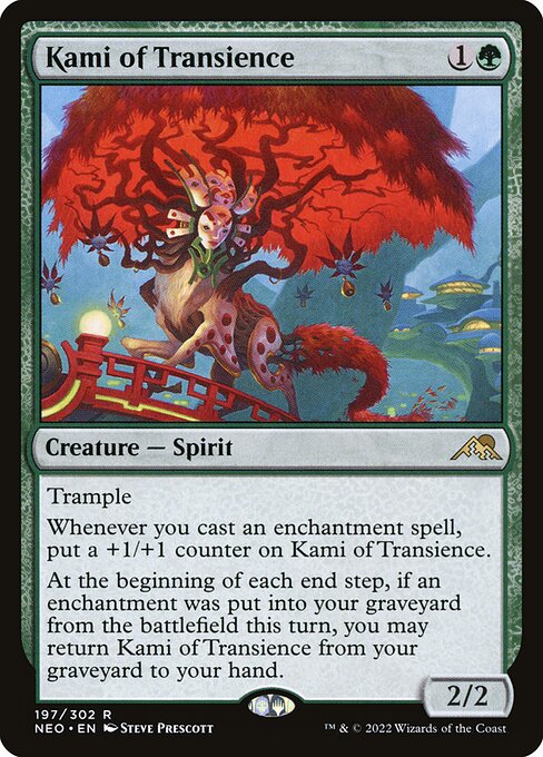 Magic the Gathering Card - Kami of Transience - MTG Circle