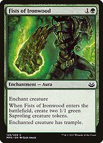 Magic the Gathering Card - Fists of Ironwood - MTG Circle