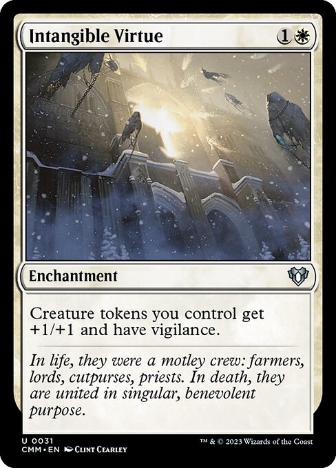 Magic the Gathering Card - Intangible Virtue - MTG Circle