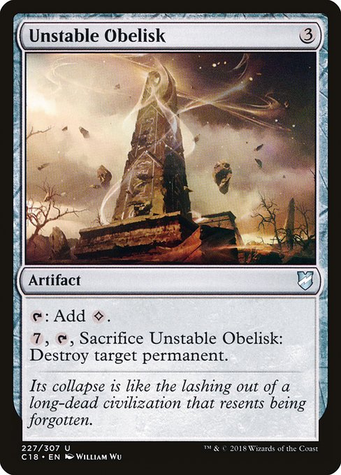Magic the Gathering Card - Unstable Obelisk - MTG Circle