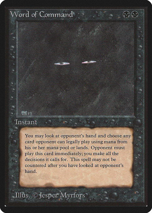 Magic the Gathering Card - Word of Command - MTG Circle