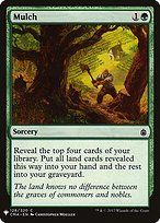 Magic the Gathering Card - Mulch - MTG Circle