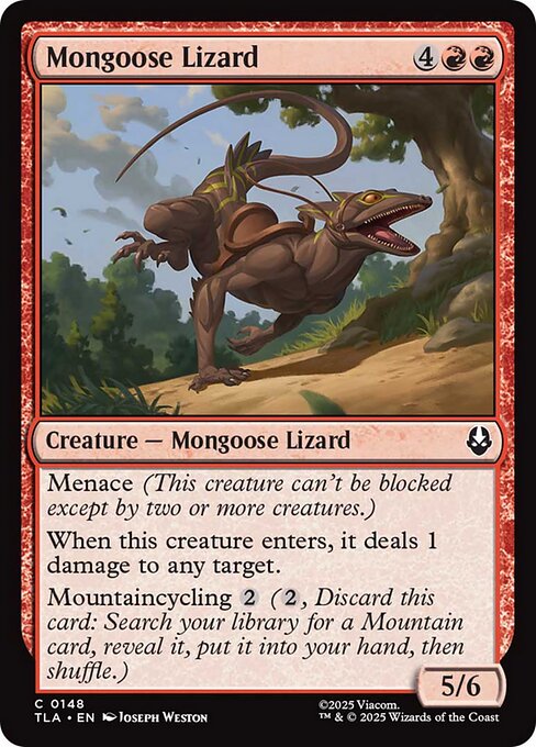 Magic the Gathering Card - Mongoose Lizard - MTG Circle