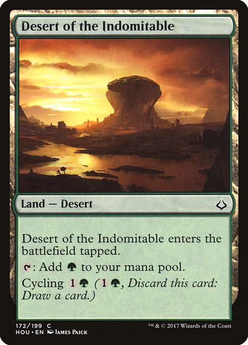 Magic the Gathering Card - Desert of the Indomitable - MTG Circle